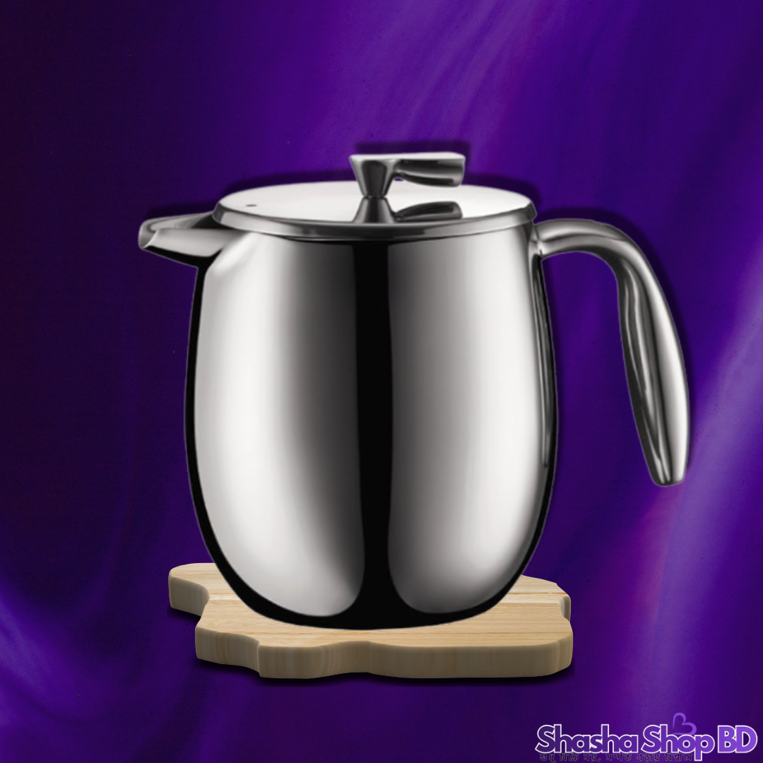 ☕ CC European Style H.Q Stainless Steel Coffee Pot - 1.5L (Modern Elegance & Superior Quality – আপনার কফি পানের অভিজ্ঞতাকে করুন আরও রাজকীয়!)