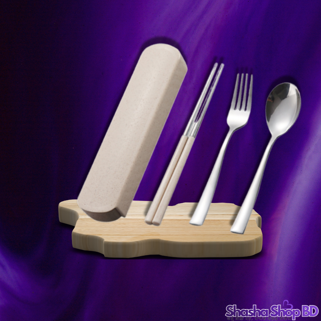🍴 Loocl Portable Spoon, Fork & Chopstick Set with Box - Model: AC36099 (Hygienic Dining On-the-Go – যেখানেই যান, সাথে রাখুন আপনার নিজস্ব স্বাস্থ্যসম্মত কাটলারি সেট!)