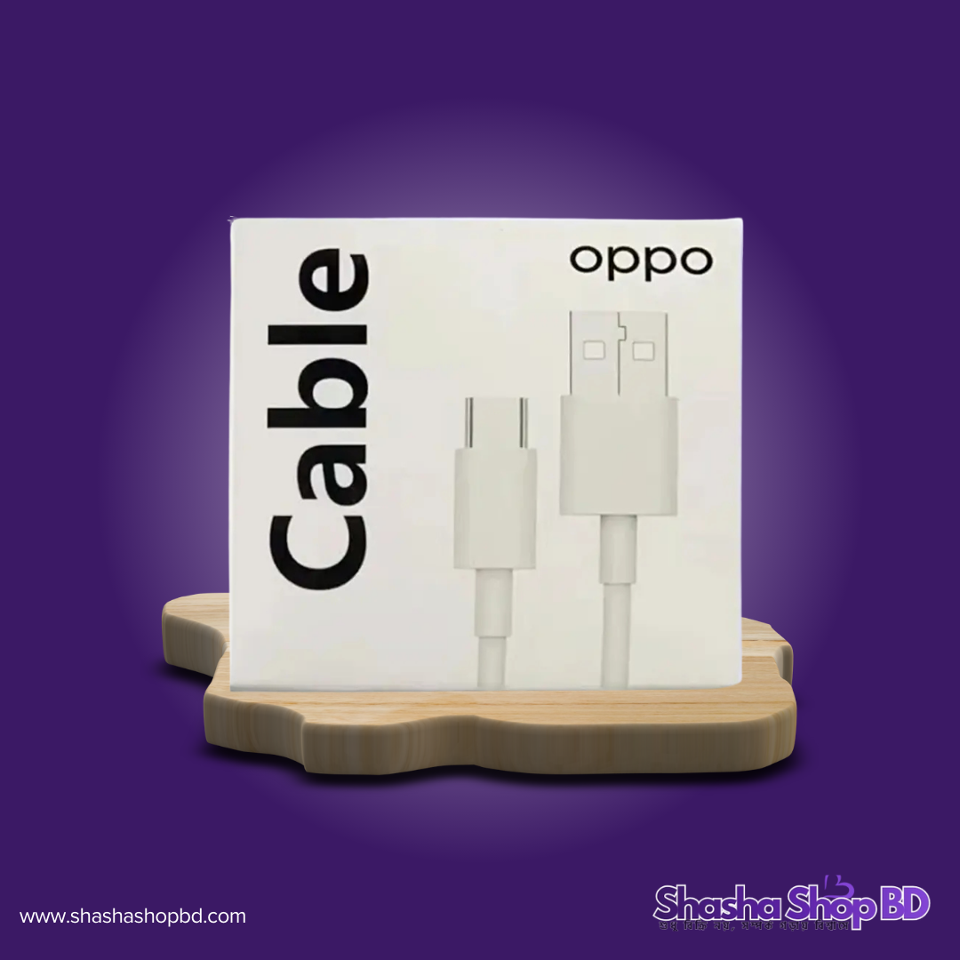 ⚡ Oppo 33W Super Flash USB A to USB C Charger (SuperVOOC Flash Charge Technology, High-Speed Data Sync & Ultimate Safety – আপনার অপ্পো ফোনের জন্য সেরা চার্জিং পার্টনার!)