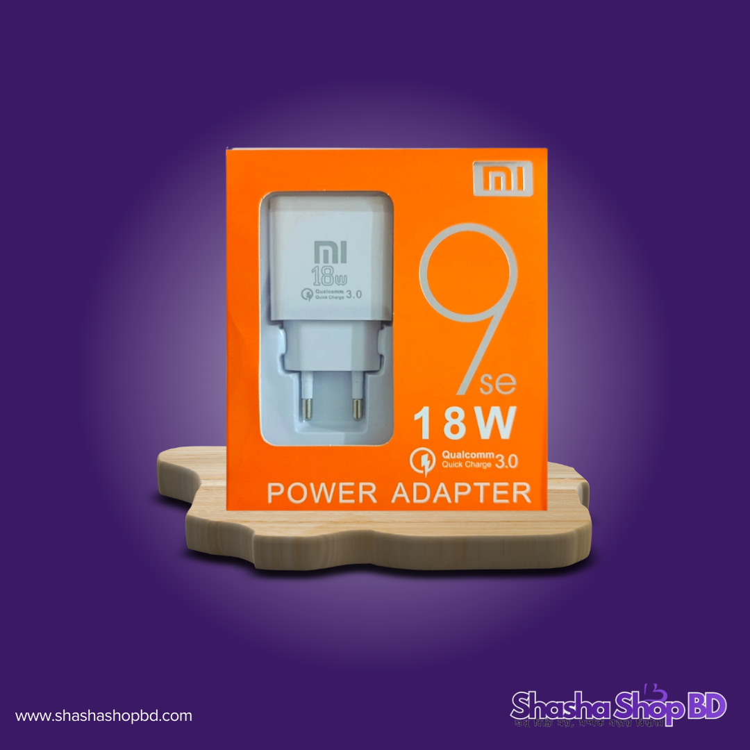 ⚡ MI 9se 18W Quick Charger 3.0 With Power Adapter (Fast Charging, Qualcomm Quick Charge 3.0 & Intelligent Protection – আপনার স্মার্টফোনের চার্জিং হোক দ্রুত ও নিরাপদ!)