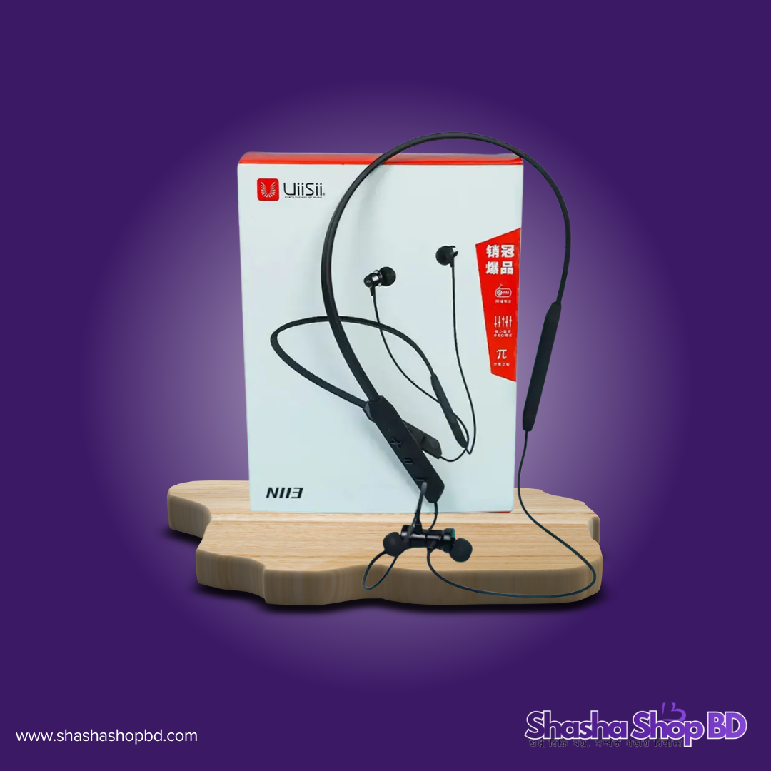 🎧 UiiSii N13 Hanging Neckband Headphones (HIFI Sound Quality, Deep Bass & Ergonomic Comfort – আপনার মিউজিক লাইফস্টাইলকে করুন আরও স্মার্ট ও গতিশীল!)