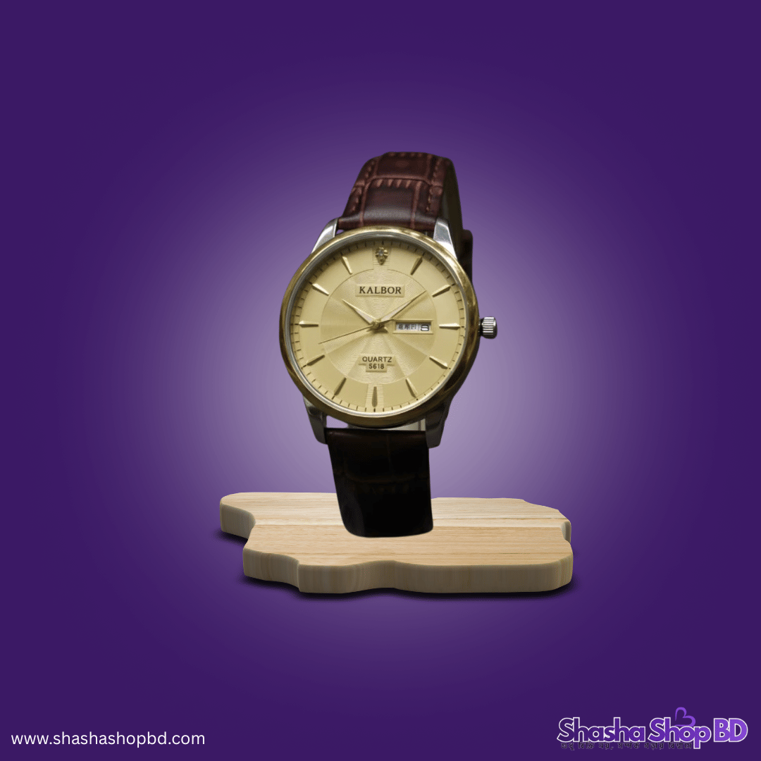 ⌚ Kalbor 5618 Premium Belt Watch (Where Tradition Meets Modernity – ক্ল্যাসিক আভিজাত্য আর আধুনিকতার এক অনবদ্য সংমিশ্রণ!)