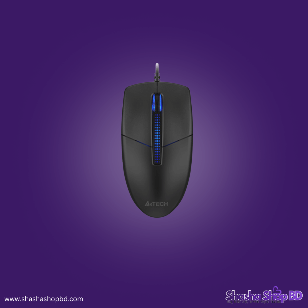 A4Tech N-530 Illuminate Wired Mouse - অন্ধকারেও কাজ হবে নিখুঁত ও উজ্জ্বল