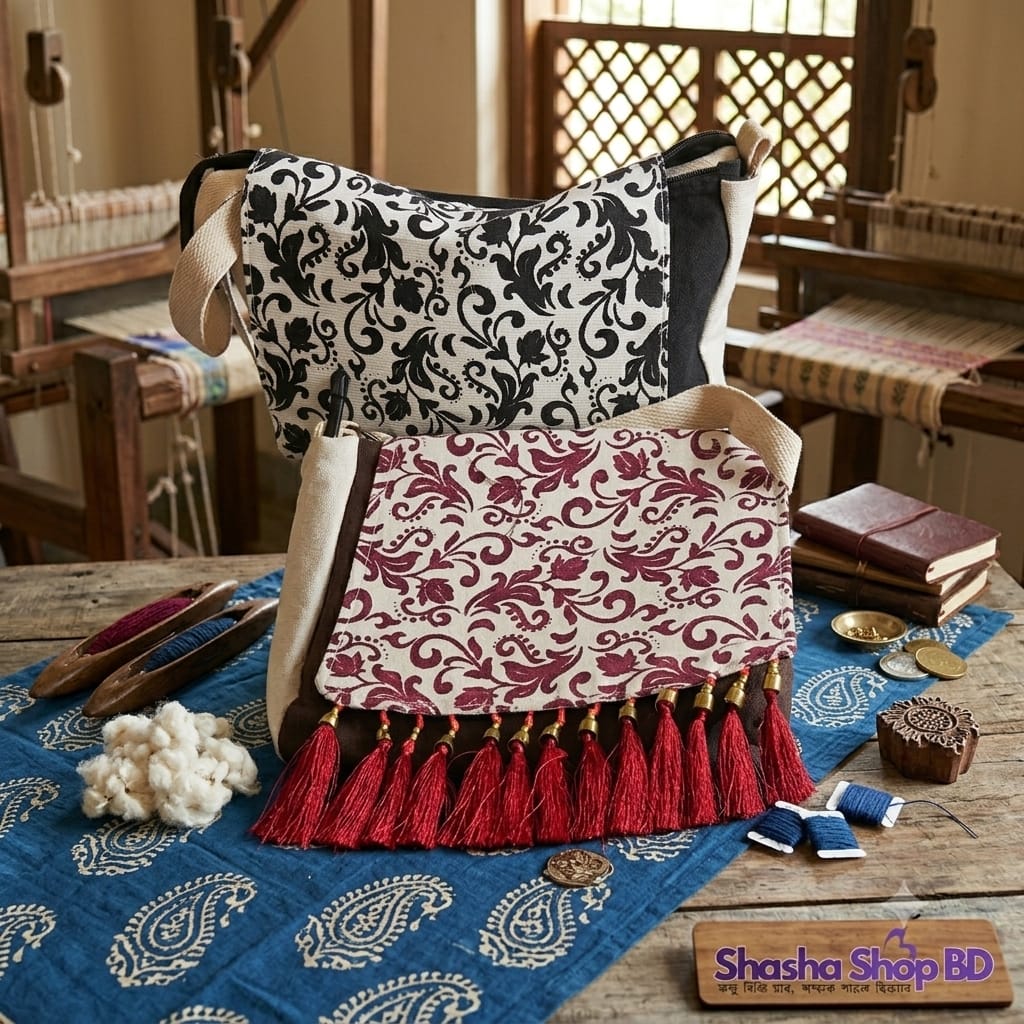 Exclusive Handcrafted Embroidery Purse with Mirror Work | Shasha Shop