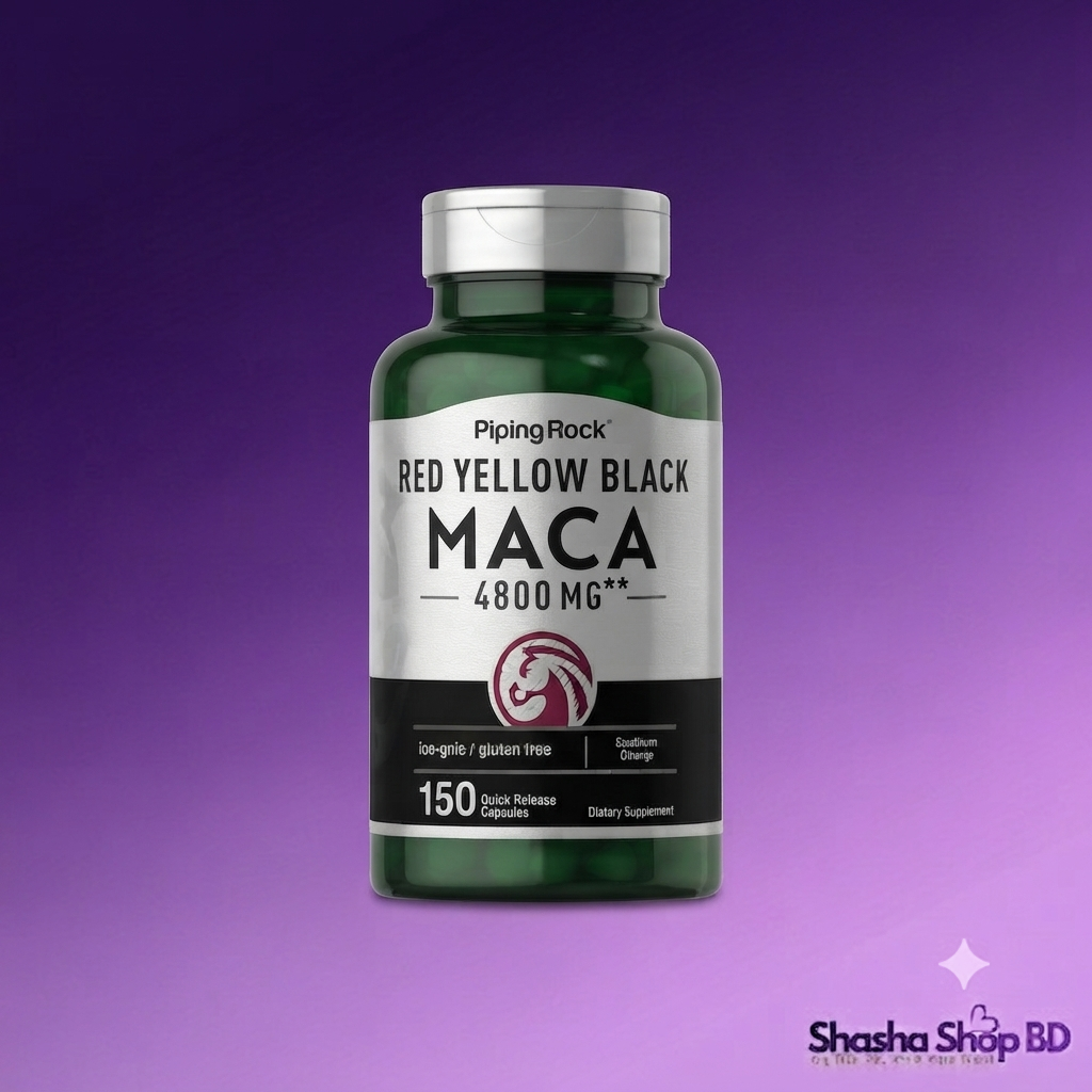 Piping Rock Red Yellow Black MACA 4800mg - 150 Quick Release Capsules | Original USA Imported Supplement
