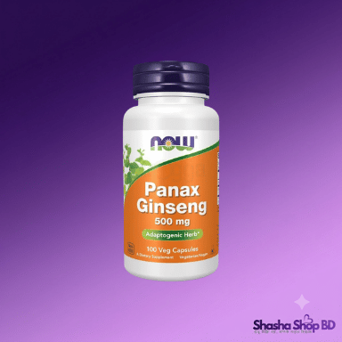 NOW Foods Panax Ginseng 500mg – Adaptogenic Herb (100 Veg Capsules)