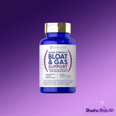 Carlyle Extra Strength Bloat & Gas Support – With Enzymes, Turmeric & Ginger (120 Tablets)