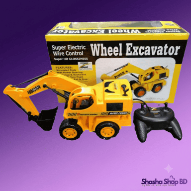 Wheel Excavator Toy – Super Electric Wire Control Construction Truck for Kids