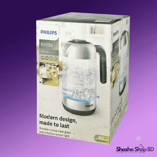 Philips HD9339 Crystal Glass Electric Kettle Series 5000 – 2200W, 1.7L | Shasha Shop BD