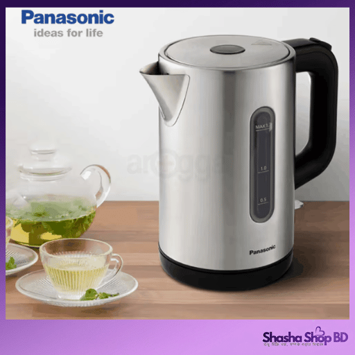 Panasonic NC-K301S 1.7L Electric Kettle - Stainless Steel, Auto Shut-Off - Shasha Shop BD