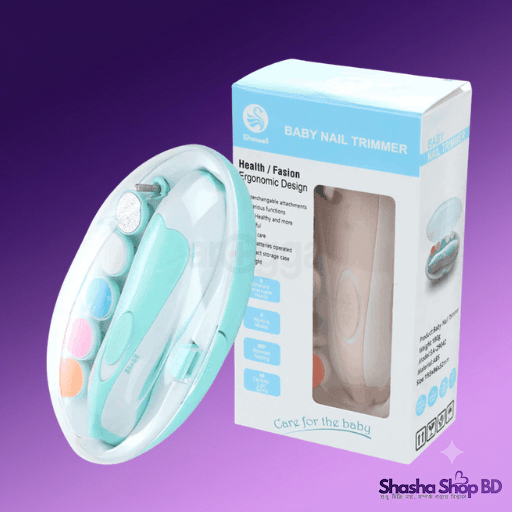 Baby Nail Trimmer - Electric Ergonomic Design with Storage Case | Shasha Shop BD