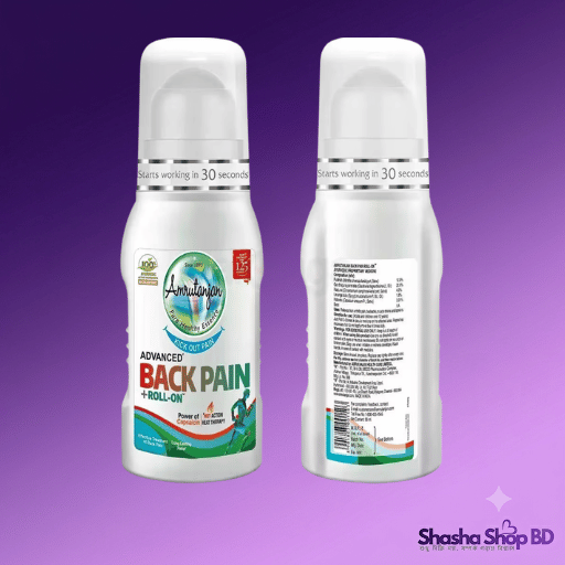 Amrutanjan Advanced Back Pain Roll-On 50ml - Fast Relief | Shasha Shop BD