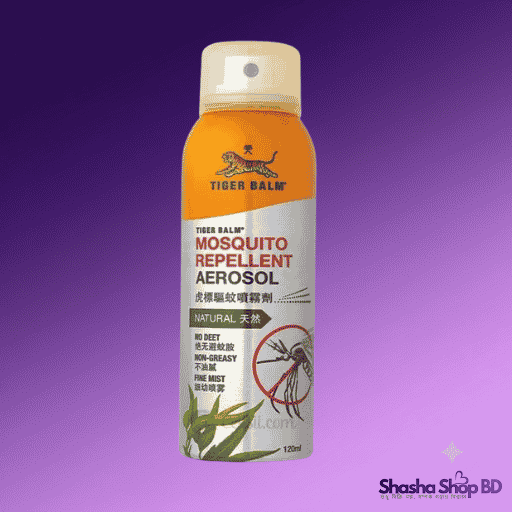 Tiger Balm Mosquito Repellent Aerosol 120ml - Natural, No DEET | Shasha Shop BD