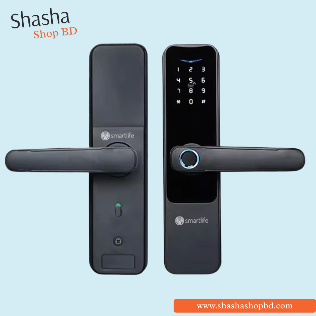 SmartLife M1 Smart Door Lock - Fingerprint, WiFi, Remote App Unlock - Shasha Shop BD