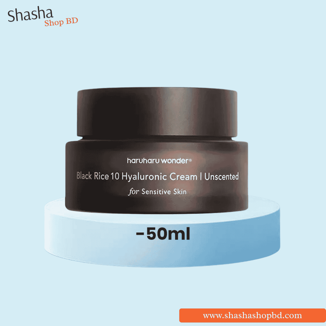 Haruharu Wonder Black Rice Hyaluronic Cream 50ml | Shasha Shop BD