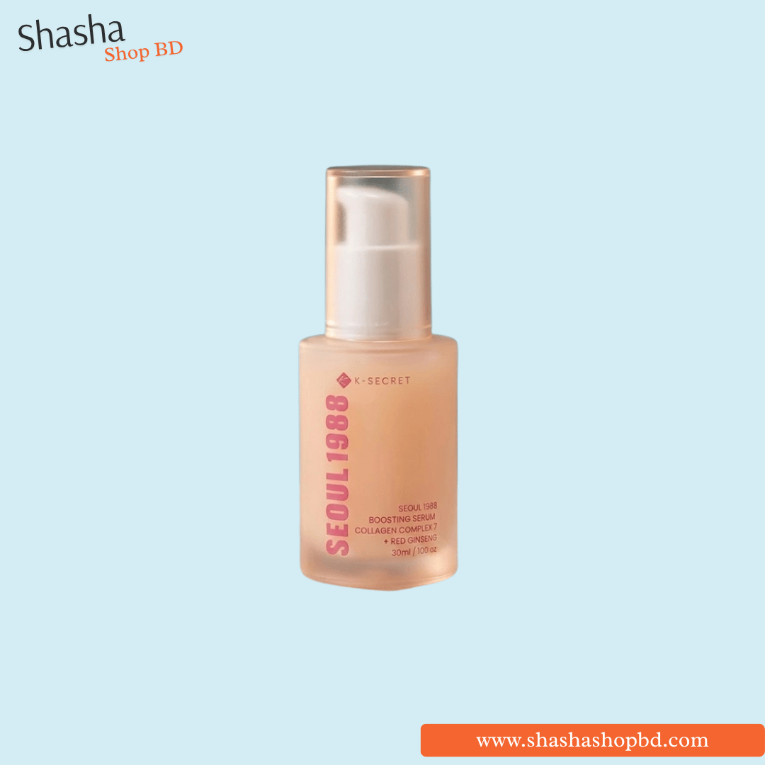 K-Secret Seoul 1988 Boosting Serum Collagen Complex 7 + Red Ginseng 30ml | Shasha Shop BD