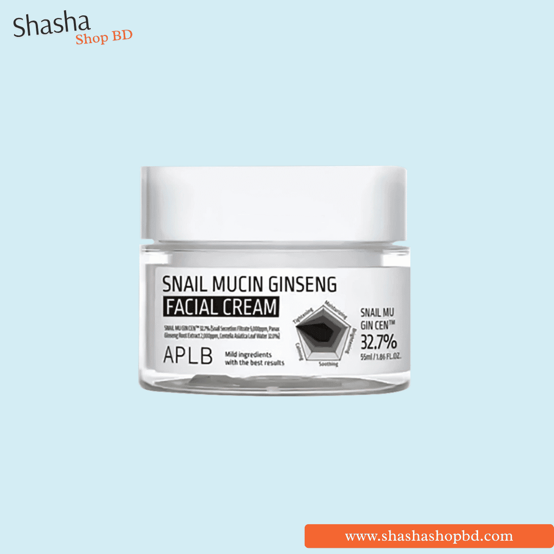 APLB Snail Mucin Ginseng Facial Cream 55ml | Shasha Shop BD