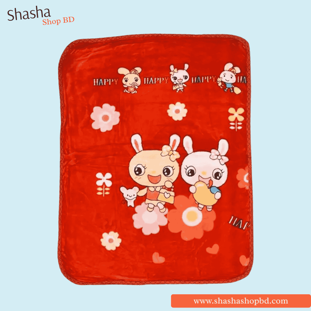 High Quality Soft Baby Blanket - Cartoon Printed | Shasha Shop BD
