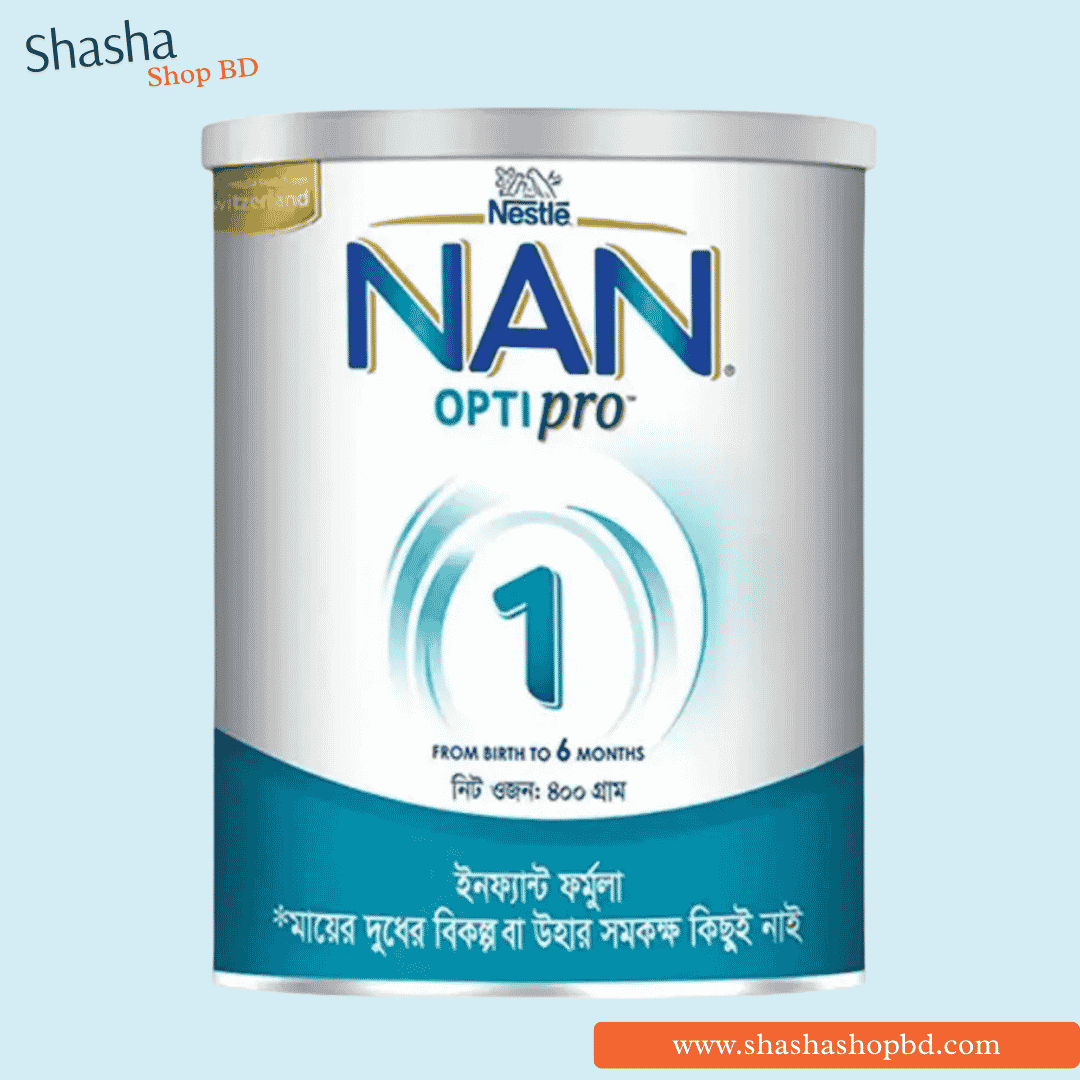 Nestle Nan 1 Optipro Baby Milk Infant Formula Tin (0-6m) - 400g | Shasha Shop BD