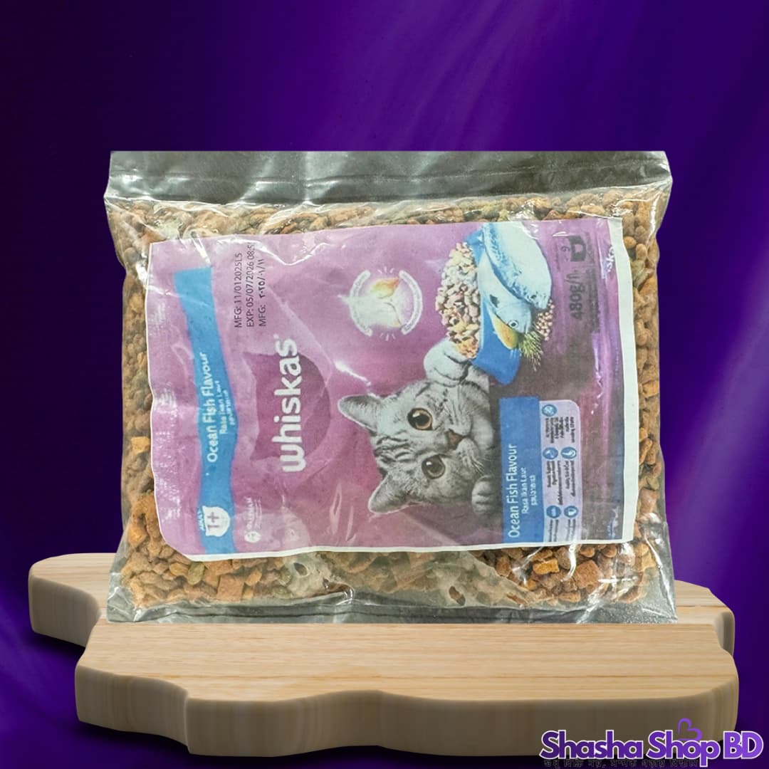 Whiskas Ocean Fish Adult 480g | Shasha Shop BD