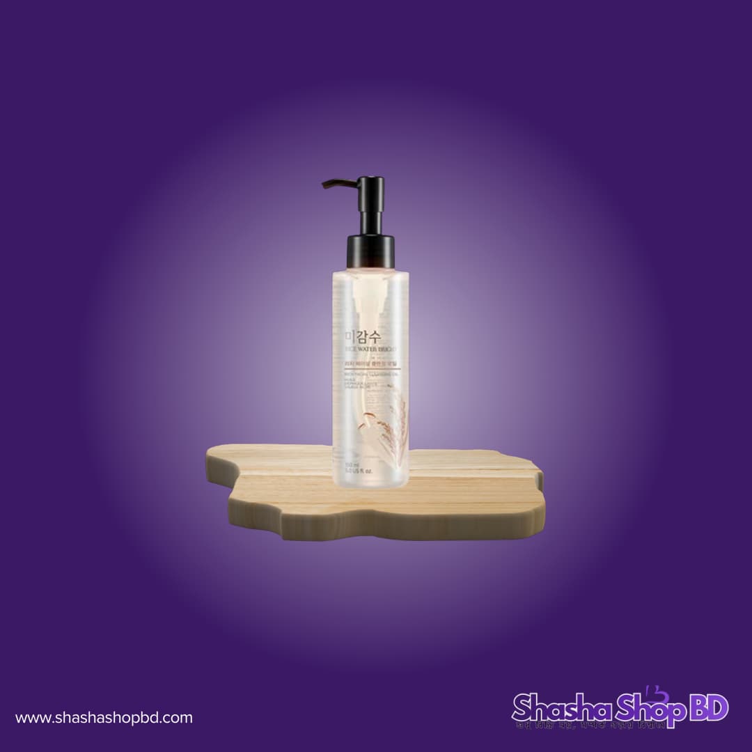 The Face Shop Rice Water Bright Rich Cleansing Oil 150ml | Original Korean Cleansing Oil | Shasha Shop BD