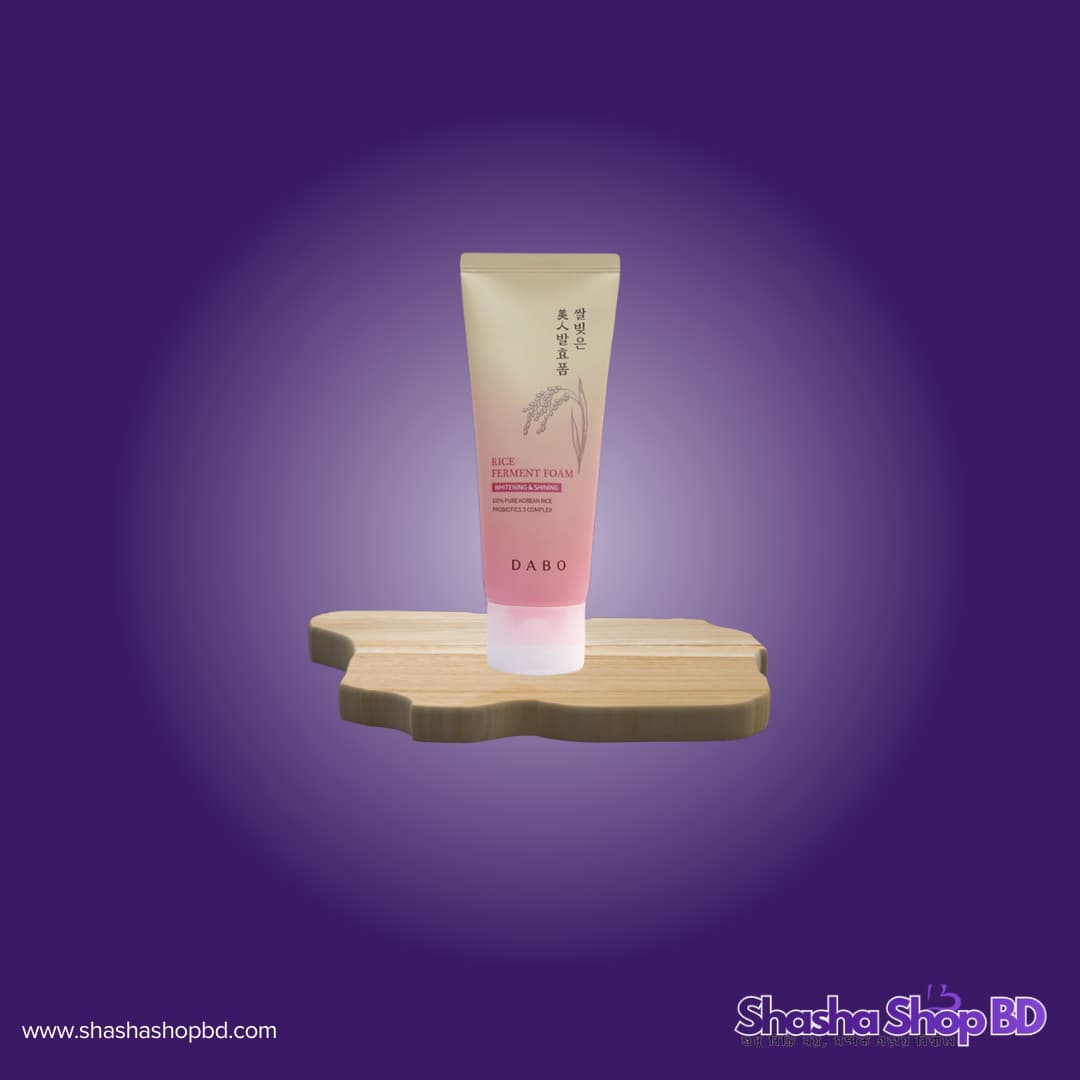 Dabo Rice Ferment Foam Cleanser 180ml | Original Korean Face Wash | Shasha Shop BD