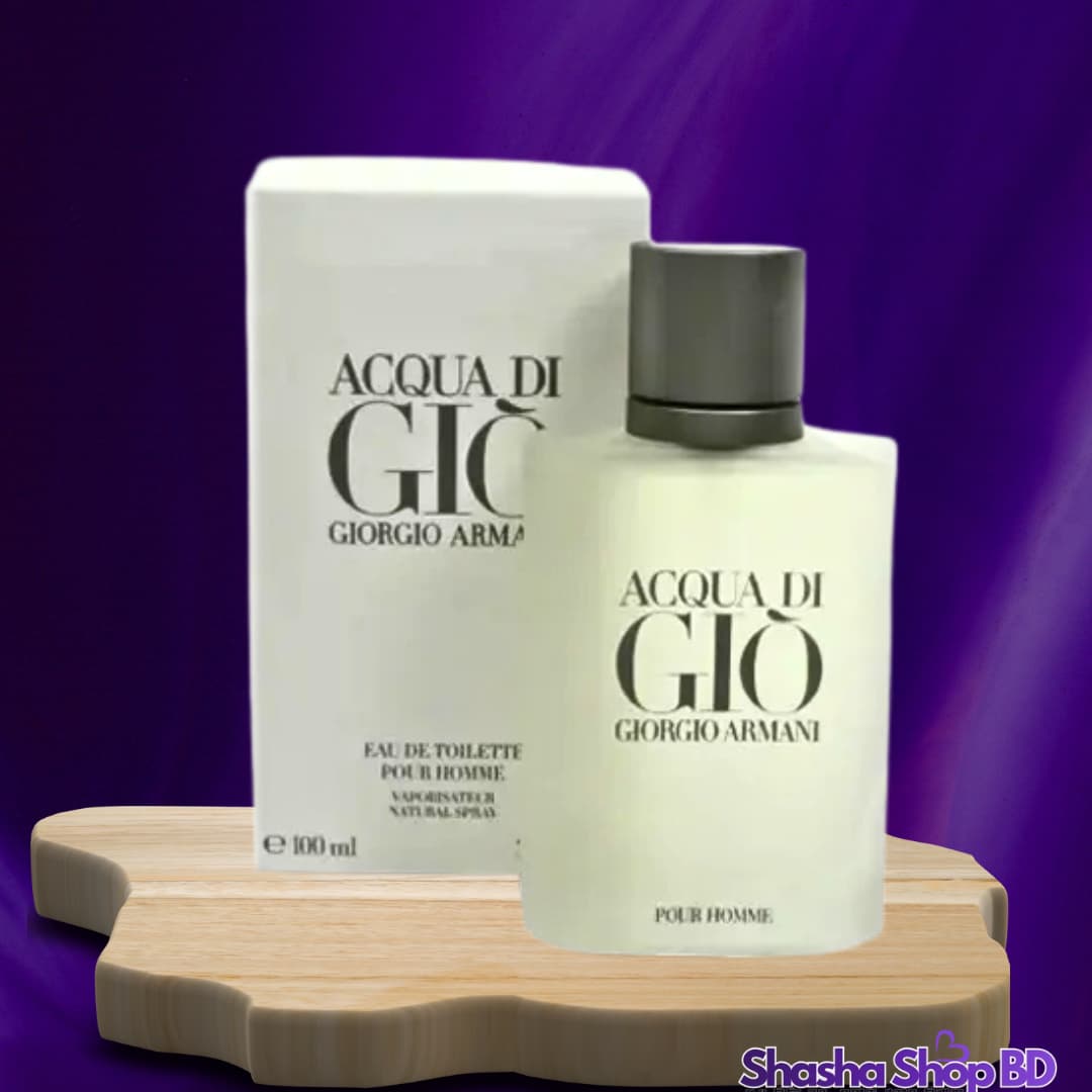 🌊 Acqua Di Gio Giorgio Armani Eau de Toilette Spray Pour Homme – 100ml | Shasha Shop BD