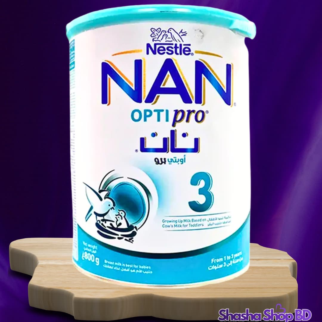 🍼 Nestle NAN 3 Optipro Growing-up Formula (1 to 3 Years) – 800g | Shasha Shop BD