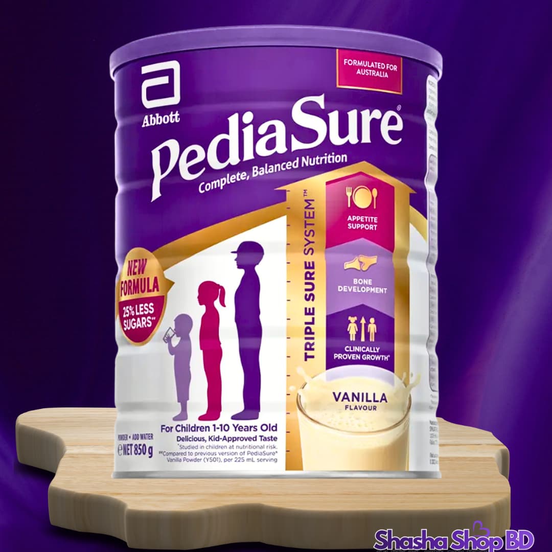 Pediasure Complete Balanced Nutrition – Vanilla Flavor (1-10 Years) – 850g | Shasha Shop BD