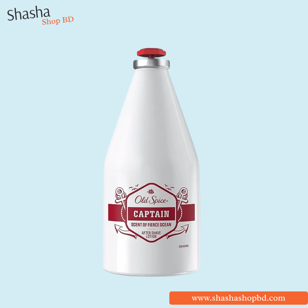 Old Spice Captain After Shave Lotion 100ml | ওল্ড স্পাইস ক্যাপ্টেন আফটার শেভ | Shasha Shop BD
