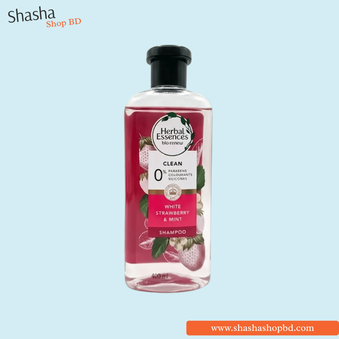 Herbal Essences Clean White Strawberry & Mint Shampoo | Shasha Shop BD