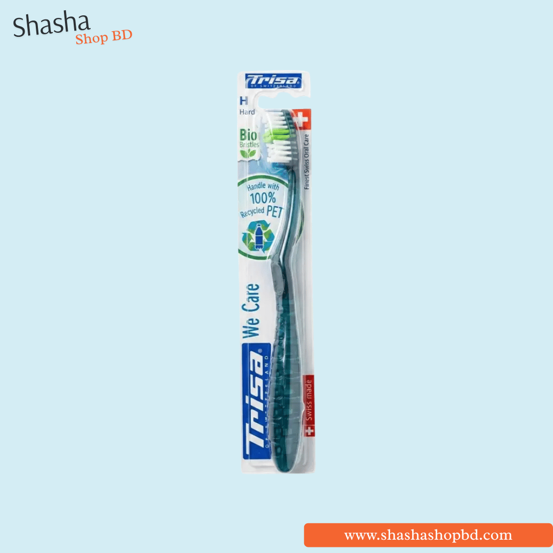 Trisa We Care Hard Toothbrush (Swiss Made) | Shasha Shop BD