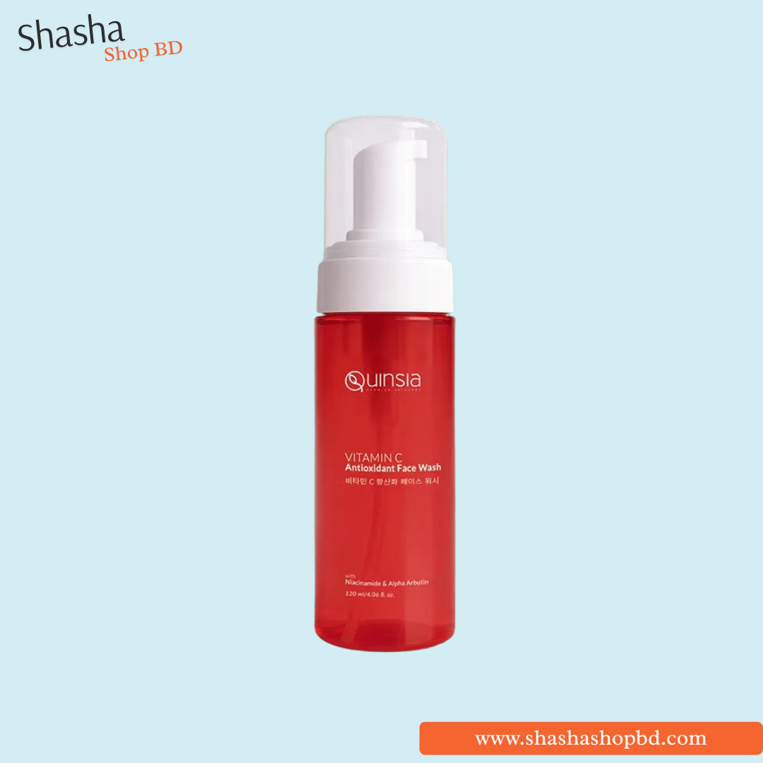 Quinsia Vitamin C Antioxidant Brightening Face Wash - 120ml | Shasha Shop BD