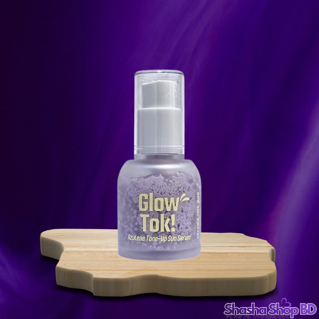 💜 Dabo Glow Tok Azulene Tone Up Sun Serum SPF 50+ PA++++ – 30ml (Sun Protection + Soothing Care + Instant Tone-Up – পান উজ্জ্বল ও স্নিগ্ধ ত্বক!)