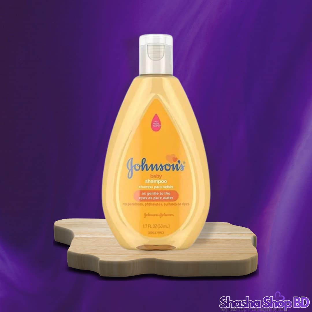 Johnson's Baby Shampoo – 50ml (No More Tears Formula – আপনার সোনামণির ভ্রমণের সঙ্গী এবং চুলের কোমল সুরক্ষা!)