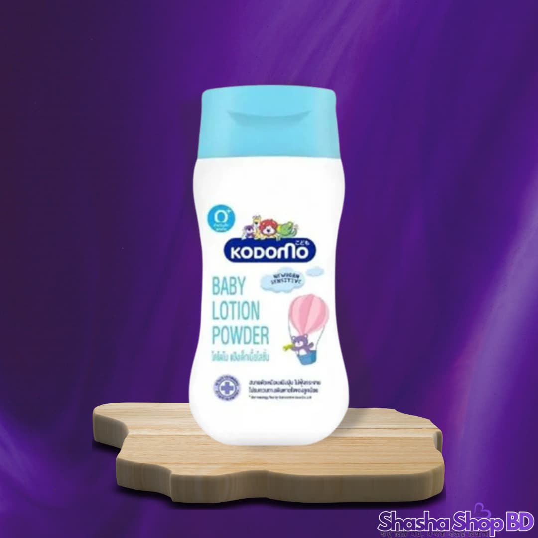 Kodomo Baby Lotion Powder Extra Mild – 180g (Extra Mild & Newborn Sensitive – পাউডারের সুরক্ষা এখন লোশনের ছোঁয়ায়!)