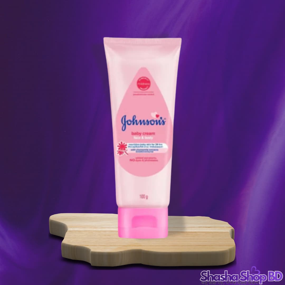 Johnson's Face & Body Baby Cream – 100g (With Chamomile Extracts & 24hr Moisture – আপনার সোনামণির ত্বক থাকুক মাখনের মতো নরম!)