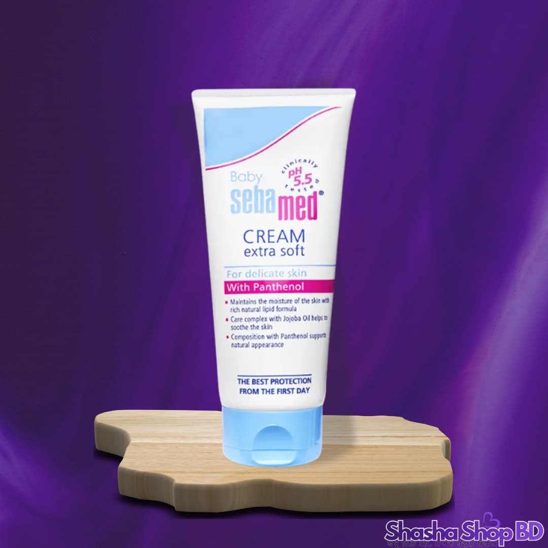 Sebamed Baby Cream Extra Soft – 200ml (pH 5.5 & With Panthenol – শিশুর অতি স্পর্শকাতর ত্বকের নিবিড় যত্ন ও সুরক্ষা!)