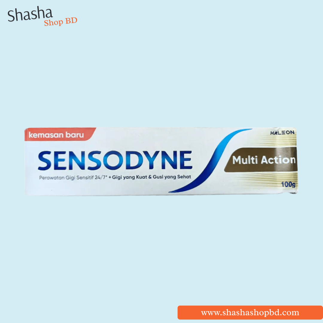 Sensodyne Multi Action Toothpaste 100g | সেনসোডাইন মাল্টি অ্যাকশন টুথপেস্ট | Shasha Shop BD