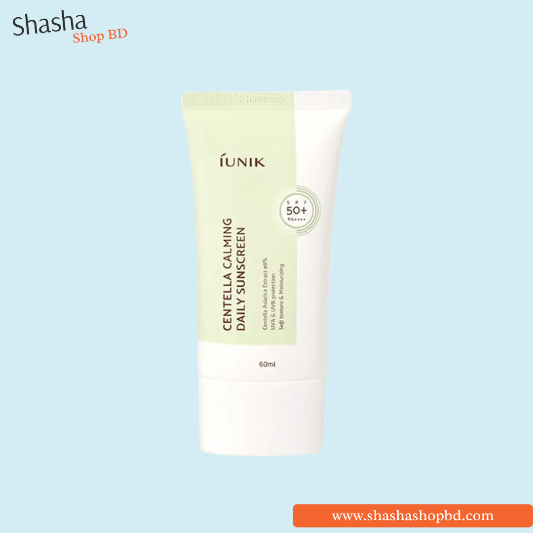 Iunik Centella Calming Daily Sunscreen SPF50+ 15ml | ইউনিক সেন্টেলা সানস্ক্রিন | Shasha Shop BD