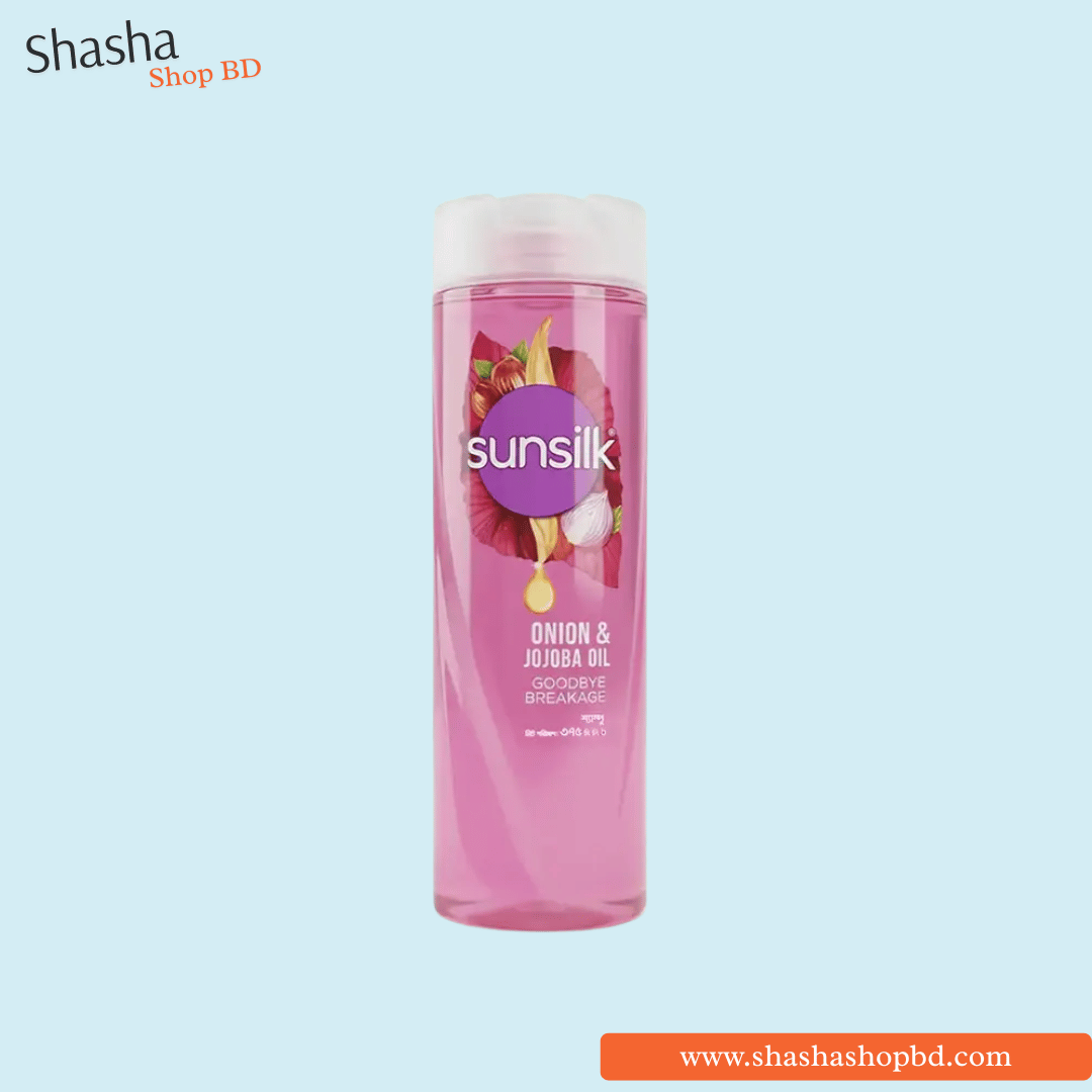 Sunsilk Onion & Jojoba Oil Shampoo 375ml | সানসিল্ক অনিয়ন জোজোবা শ্যাম্পু | Shasha Shop BD