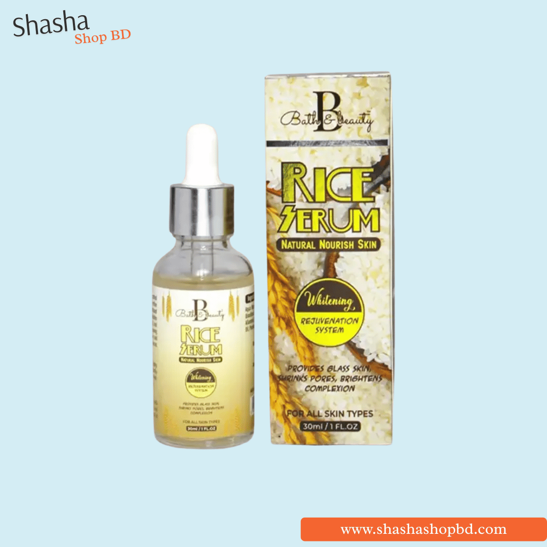 Bath & Beauty Rice Facial Serum 30ml | Shasha Shop BD