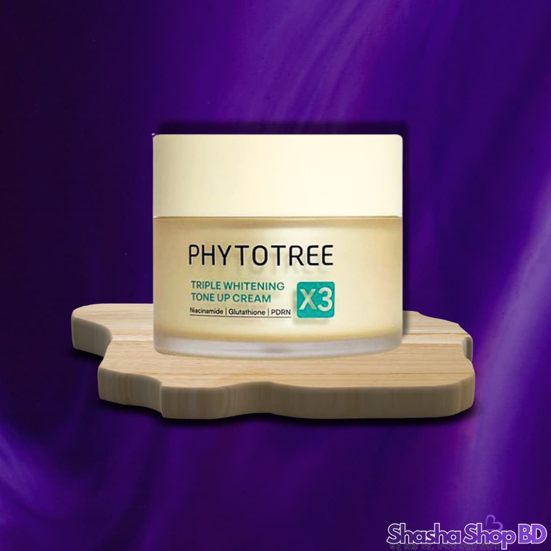 Phytotree Triple Whitening Tone Up Cream (100ml) (Triple Action Whitening, Instant Radiance & Moisture Lock – মুহূর্তেই পান উজ্জ্বল এবং দাগমুক্ত কাঁচের মতো ত্বক!)
