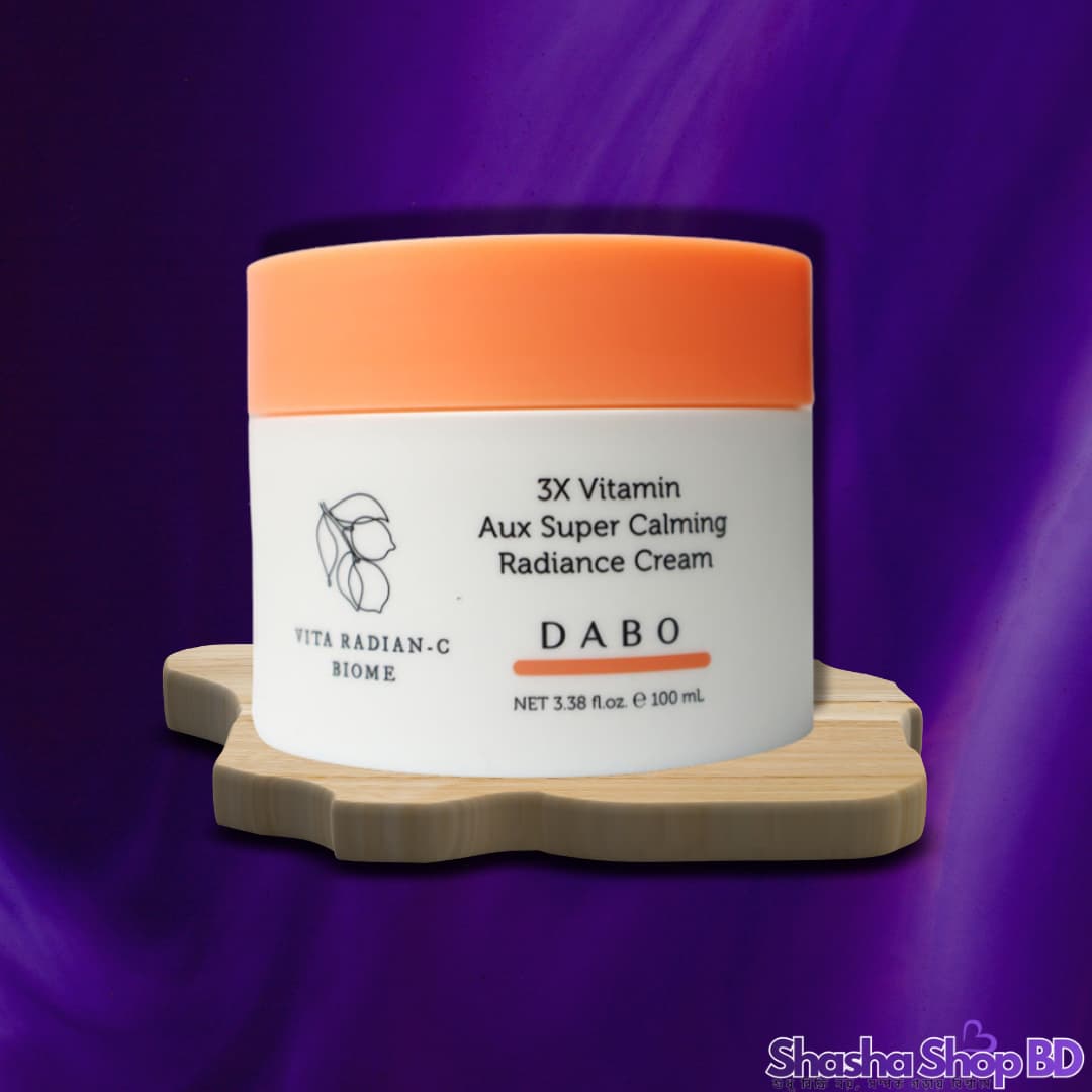 Dabo Vita Radian-C Biome 3x Vitamin Aux Super Calming Radiance Cream (100ml) (Triple Vitamin Power, Biome Technology & Deep Soothing – উজ্জ্বলতা এবং ত্বকের সুস্থতায় এক অনন্য উদ্ভাবন!)