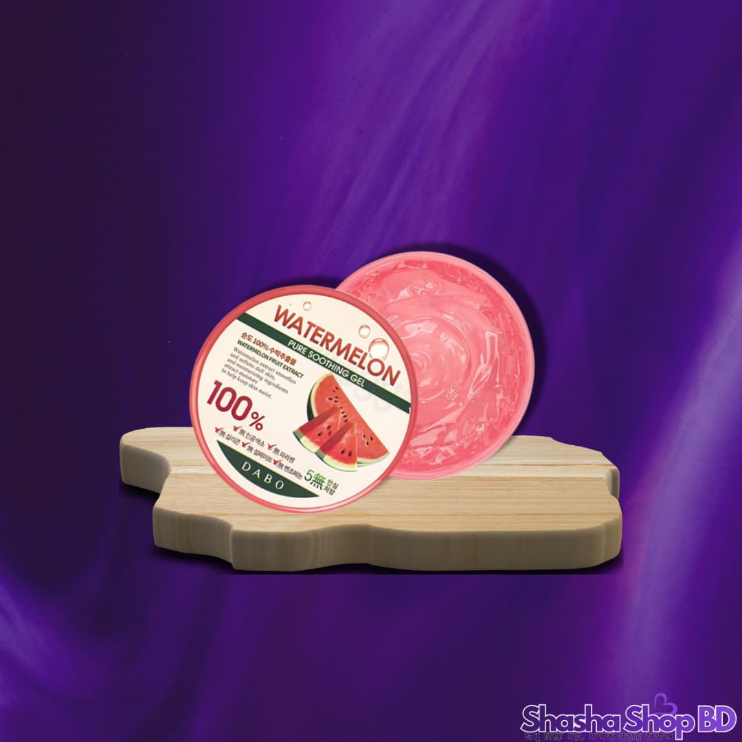 🍉 Dabo Watermelon Pure Soothing Gel - 300g (Instant Refreshment, Deep Hydration – তরমুজের সতেজতায় ত্বক হোক প্রাণবন্ত ও শীতল!)