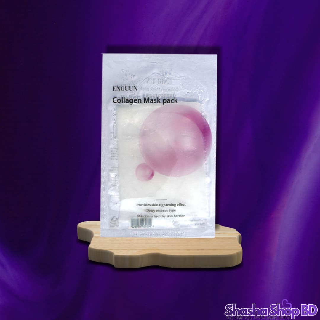 ✨ Enguun Collagen Mask Pack – Sheet Mask (Youthful Glow, Firm & Smooth – কোলাজেনের শক্তিতে ত্বককে করুন টানটান, সজীব ও চিরতরুণ!)