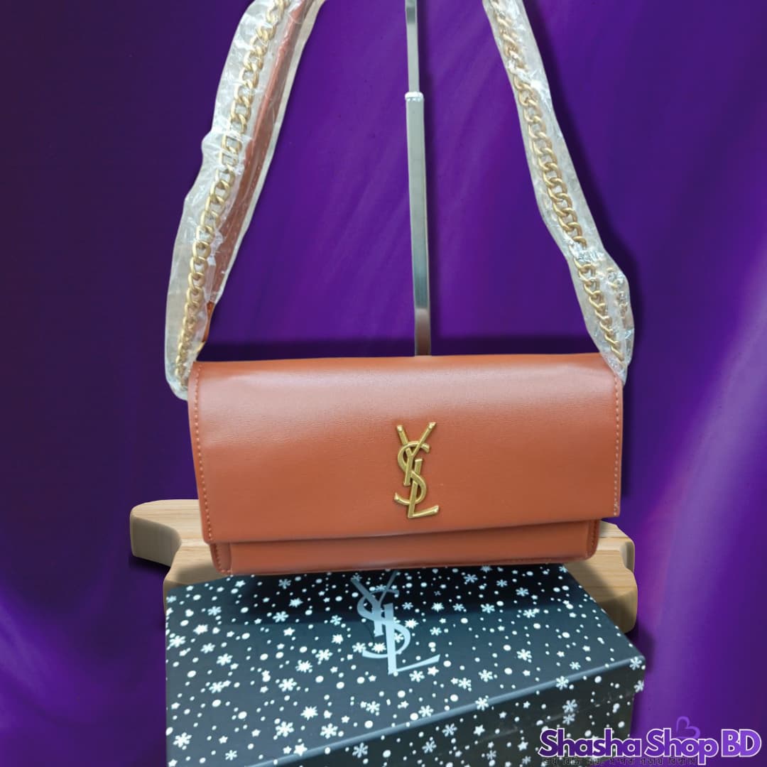 Exclusive YSL Metal Logo Premium Party Handbag - Shasha Shop BD-এর স্টাইলিশ কালেকশন!