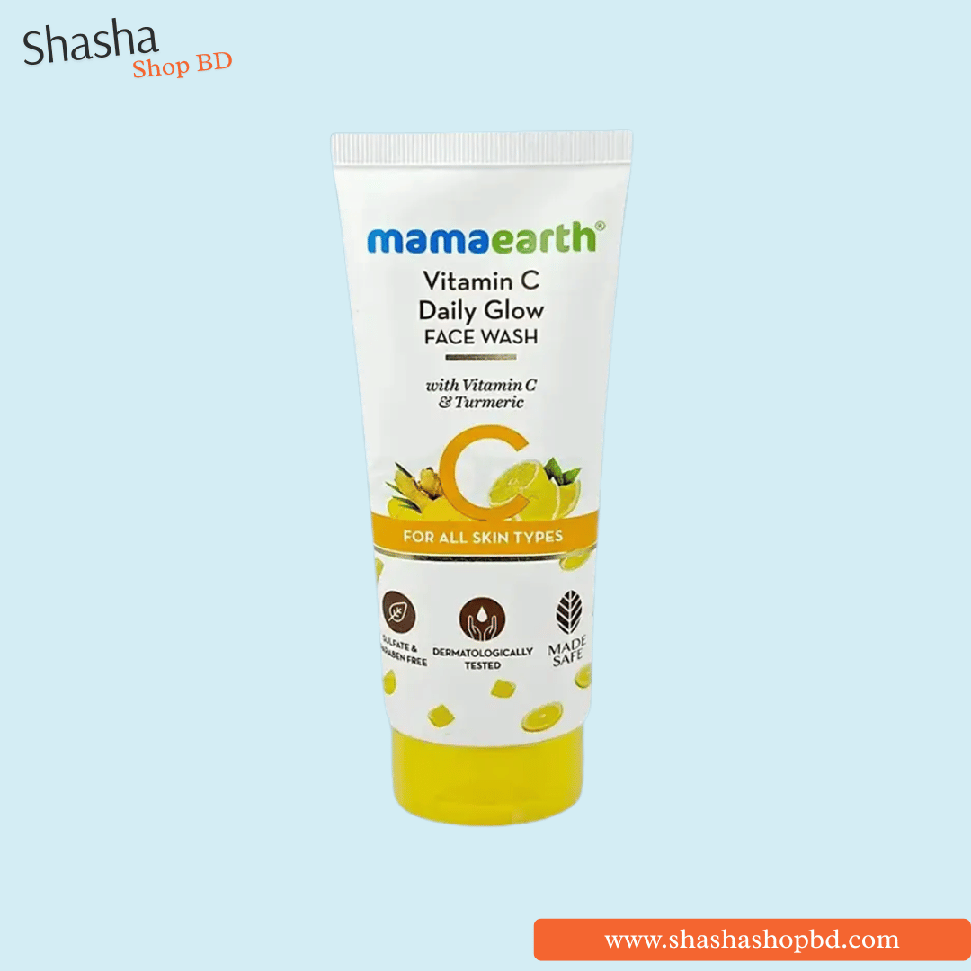 Mamaearth Vitamin C Daily Glow Face Wash 100ml | Shasha Shop BD