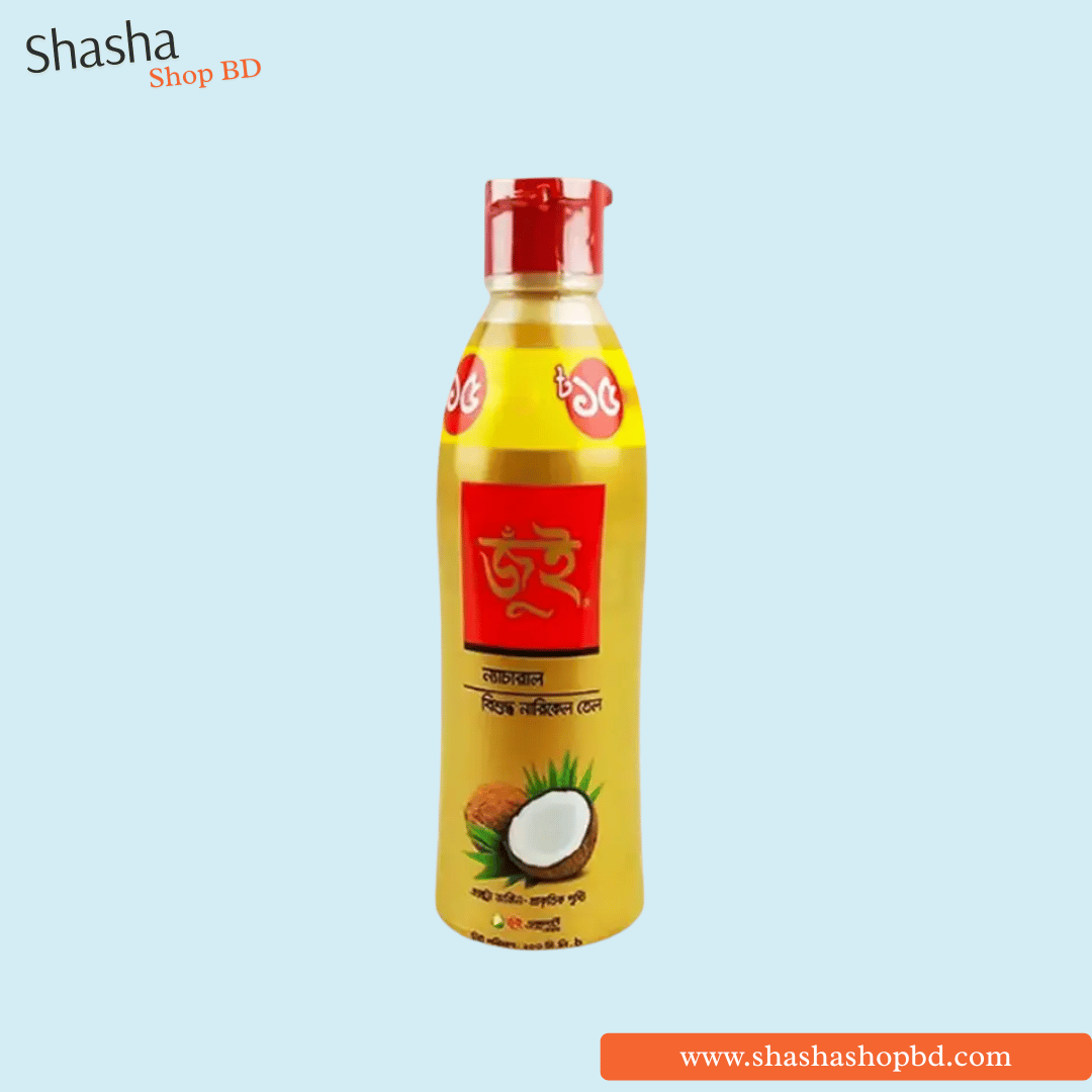 Jui Pure Coconut Oil 200ml (Plastic Bottle) | Shasha Shop BD