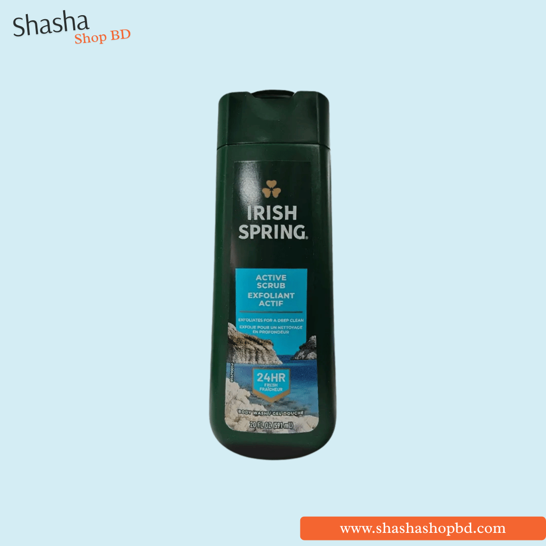 Irish Spring Active Scrub Body Wash 591ml | Shasha Shop BD
